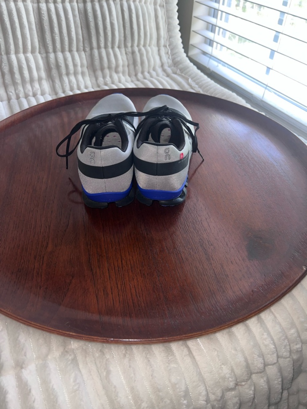 On Running Women's Sneakers in Grey with Black and colorful Details - Picture 3 of 12